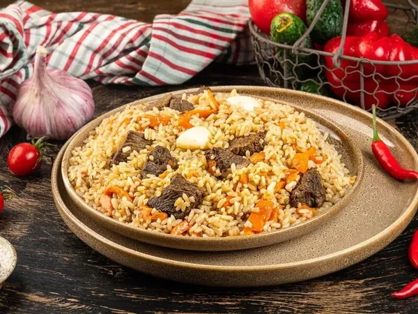 Плов с говядиной — доставка по Москве, ВСТРЕЧА ШАШЛЫКИ