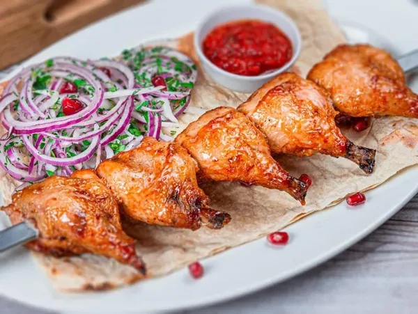 Шашлык из курицы (Голень) — доставка по Москве, ВСТРЕЧА ШАШЛЫКИ